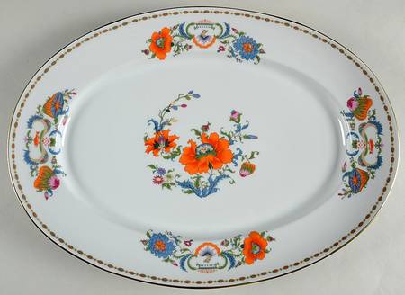 Vieux Chine (Empire, White) 16" Oval Serving Platter