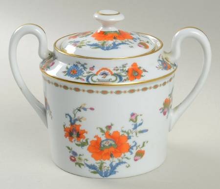 Vieux Chine (Empire, White) Sugar Bowl & Lid