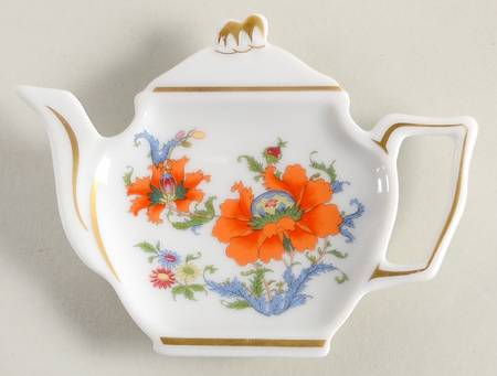 Vieux Chine (Empire, White) Tea Bag Holder