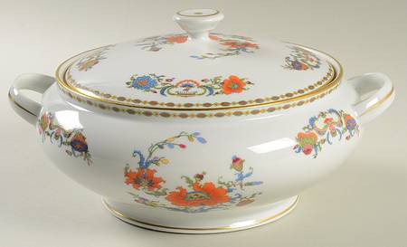 Vieux Chine (Empire, White) Round Covered Vegetable