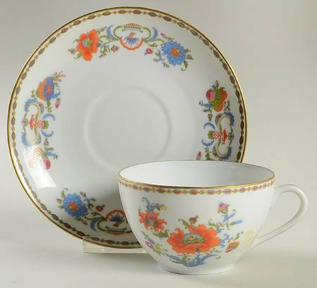 Vieux Chine (Empire, White) Breakfast Cup & Saucer Set
