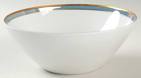 Gala Blue (Classic Rose Collection) 7" Round Vegetable Bowl