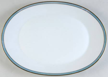 Gala Blue (Classic Rose Collection) 15" Oval Serving Platter