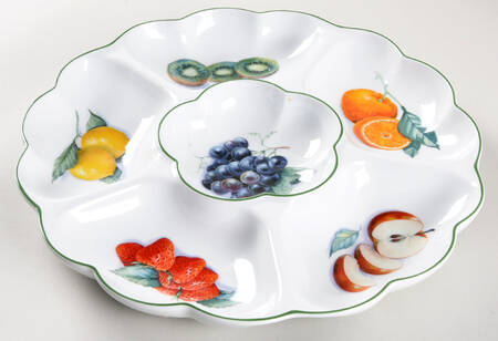 Classic White Fruits 1-Piece Crudite