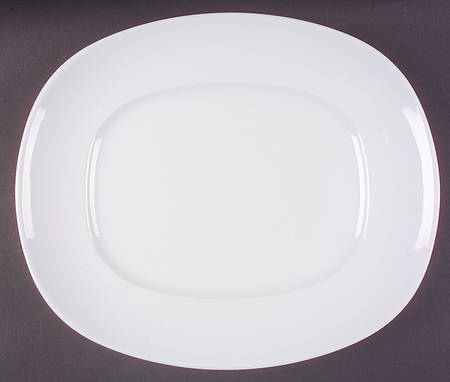 Epoque White 13" Oval Serving Platter
