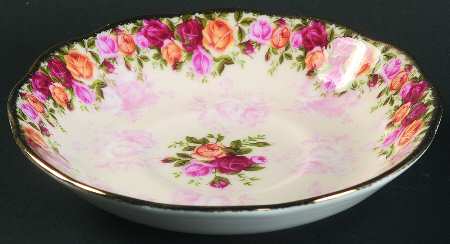 Peach Damask Saucer