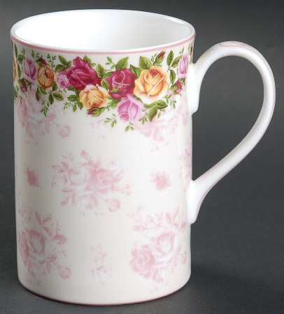 Peach Damask Mug