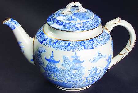 B389 Light Blue Teapot & Lid