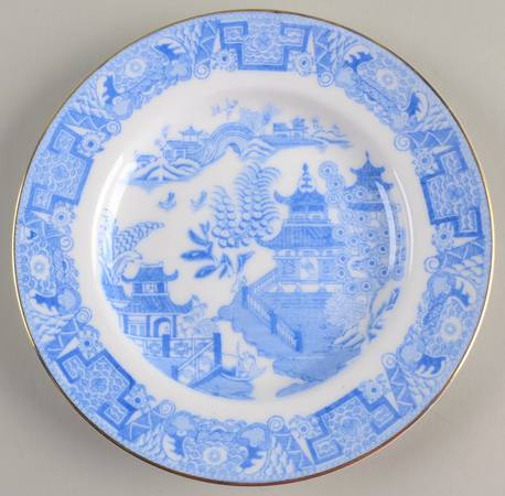 B389 Light Blue Bread & Butter Plate