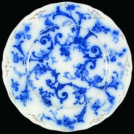 Gainsborough (Flow Blue) by Ridgway (Ridgways)