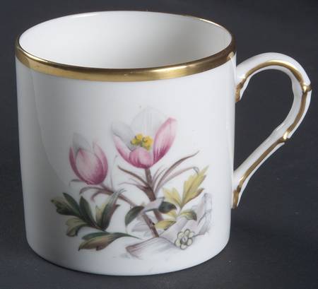 Alpine Flowers Flat Demitasse Cup