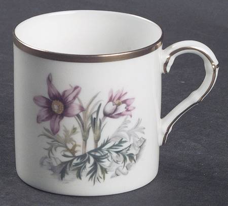 Alpine Flowers Flat Demitasse Cup