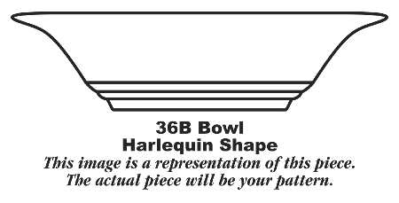 Harlequin Forest Green Cranberry 36s Bowl