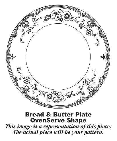 Oven Serve Yellow Bread & Butter Plate