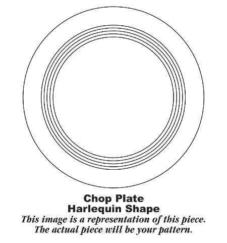 Harlequin Chartreuse 12" Chop Plate (Round Platter)