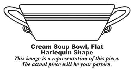 B1141 Flat Cream Soup Bowl