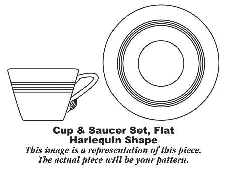 B1141 Flat Cup & Saucer Set