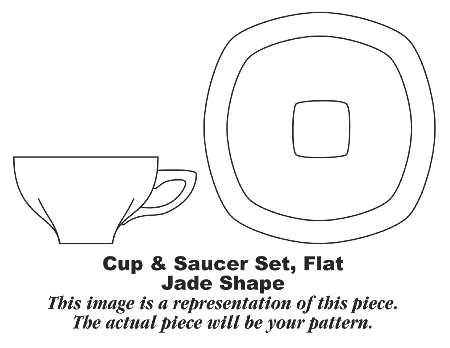 J213 Flat Cup & Saucer Set