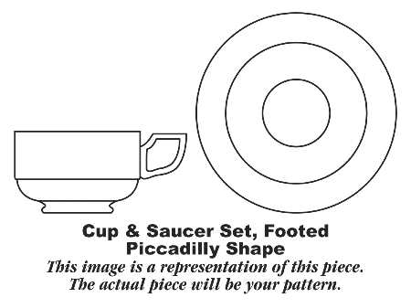 Royal Maroon Footed Cup & Saucer Set