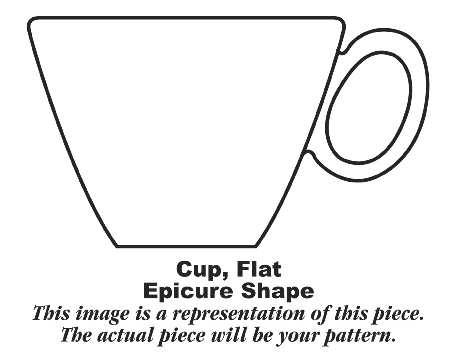 Epicure Snow White Flat Cup