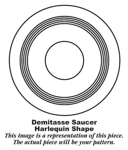 Harlequin Maroon Saucer for Demitasse Cup