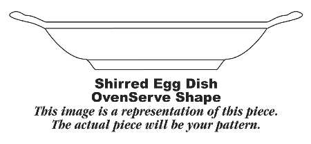 Ovenserve Platinum Trim 7" Shirred Egg Dish