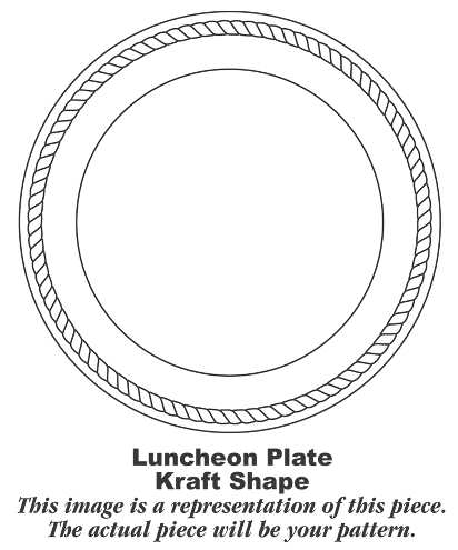 Historical America Red (Smooth) Luncheon Plate