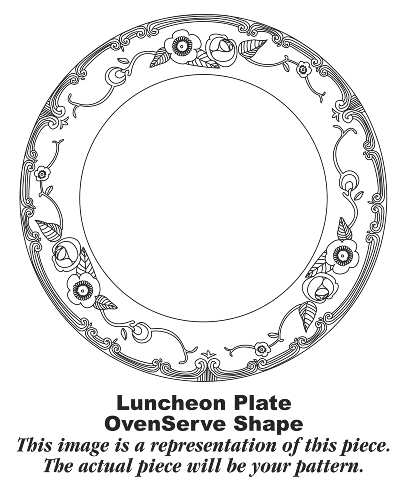 Oven Serve Yellow Luncheon Plate