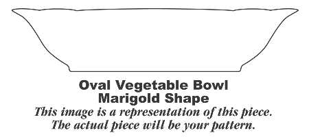Springtime (Marigold) 10" Oval Vegetable Bowl