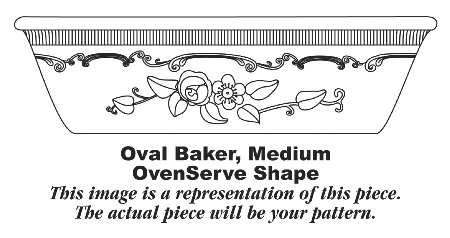Oven Serve Pumpkin Orange 8" Oval Baker