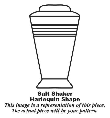 Harlequin Grey Pepper Shaker
