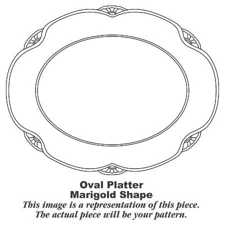 Springtime (Marigold) 10" Oval Serving Platter