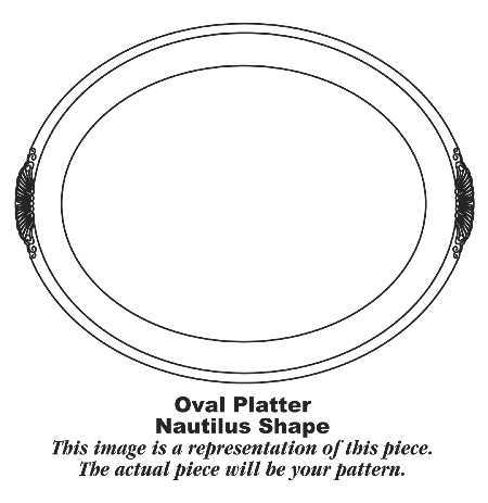 N403 12" Oval Serving Platter