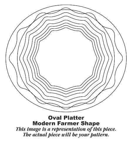 Breton 13" Oval Serving Platter