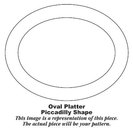Temp Pica 13" Oval Serving Platter