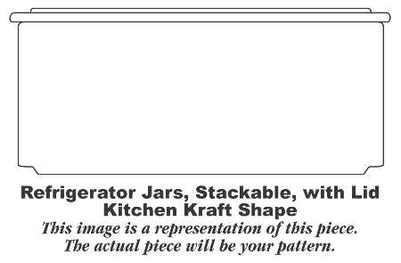 Mexicana (Kitchen Kraft, Red Band) Small Refrigerator Jar & Lid