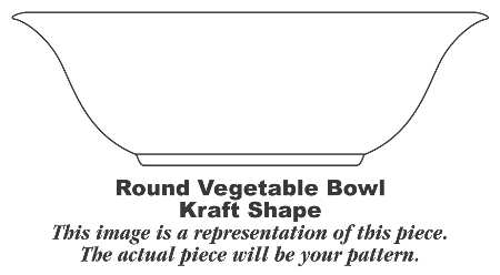 Historical America Red (Smooth) 8" Round Vegetable Bowl