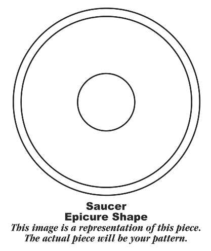 Epicure Snow White Saucer