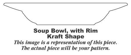 Historical America Red (Smooth) Rim Soup Bowl