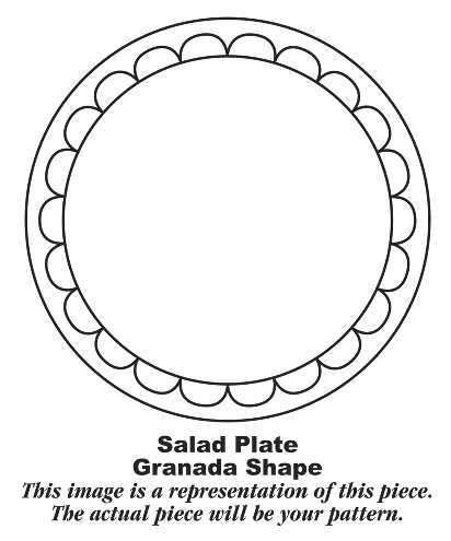 Gold Cortez Salad Plate
