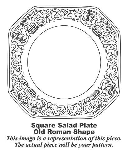 HLC2038 Square Salad Plate
