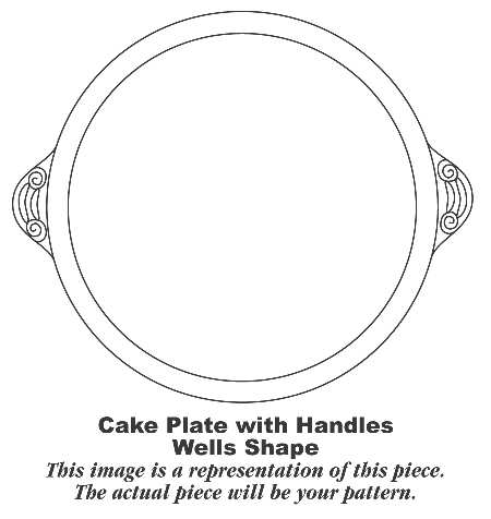 HLC1345 Handled Cake Plate