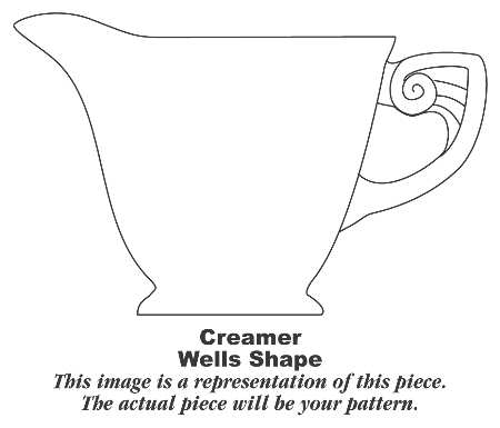 Wells Art Glaze Green Creamer