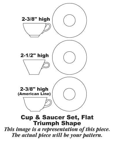 Moselle (Triumph Shape) Flat Cup & Saucer Set