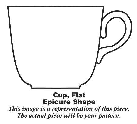 Tulip Wreath  Flat Cup