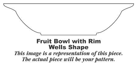 Wells Art Glaze Green Rim Fruit/Dessert (Sauce) Bowl