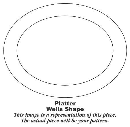 W9823 13" Oval Serving Platter