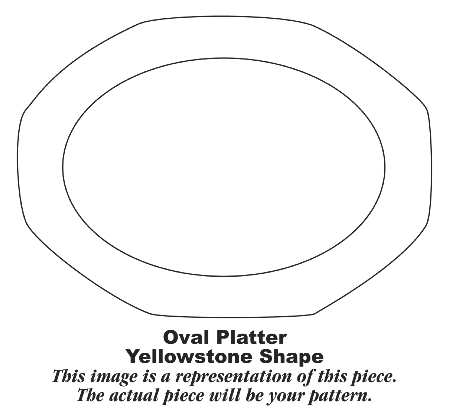 Y795 16" Oval Serving Platter