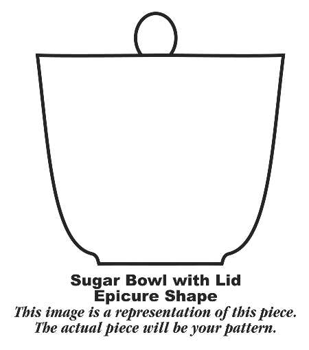 Tulip Wreath  Sugar Bowl & Lid