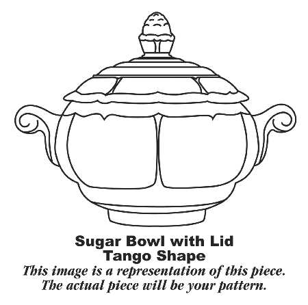 Tango Fiesta Red Sugar Bowl & Lid